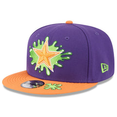 Dallas Cowboys New Era Youth Nickelodeon Slime 9FIFTY Snapback Hat Purple/Orange