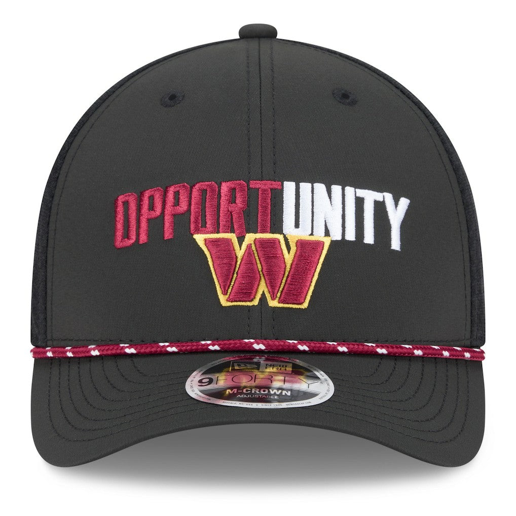 Washington Commanders New Era 2025 Inspire Change 9FORTY M-Crown Adjustable Hat Black