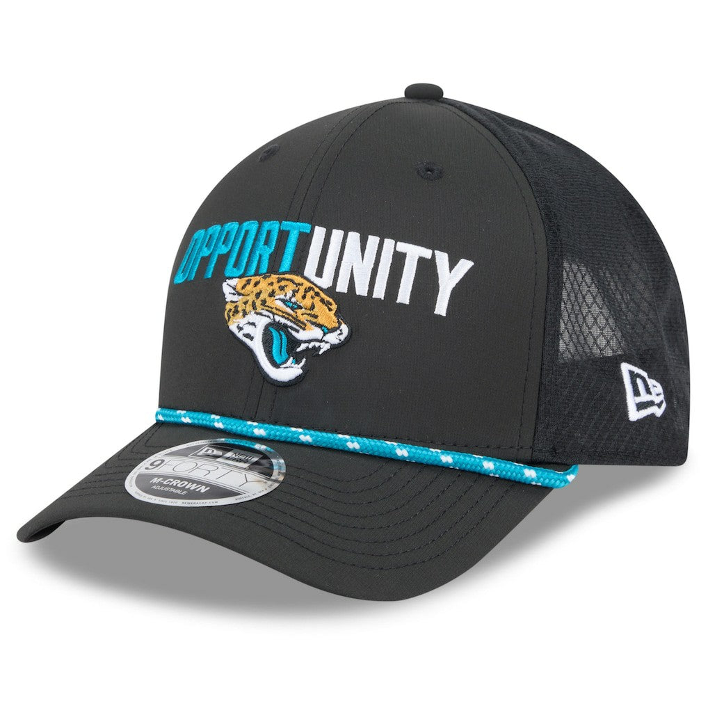 Jacksonville Jaguars New Era 2025 Inspire Change 9FORTY M-Crown Adjustable Hat Black