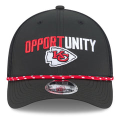 Kansas City Chiefs New Era 2025 Inspire Change 9FORTY M-Crown Adjustable Hat Black