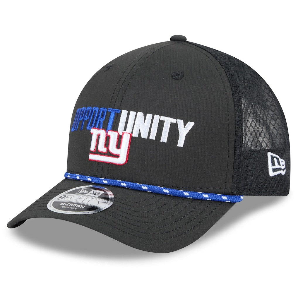 New York Giants New Era 2025 Inspire Change 9FORTY M-Crown Adjustable Hat Black