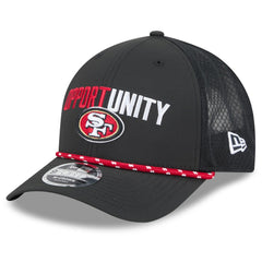 San Francisco 49ers New Era 2025 Inspire Change 9FORTY M-Crown Adjustable Hat Black