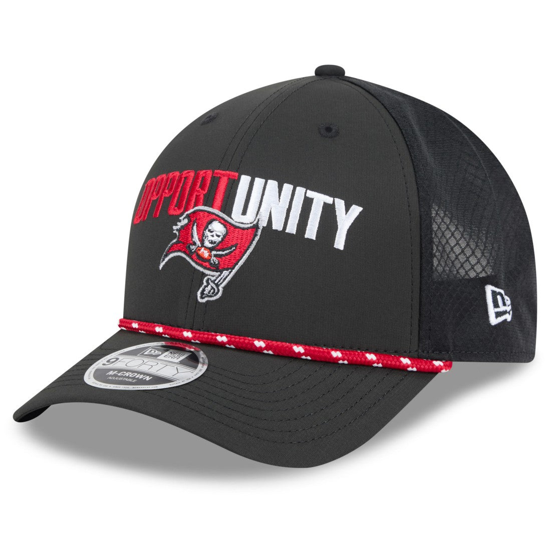 Tampa Bay Buccaneers New Era 2025 Inspire Change 9FORTY M-Crown Adjustable Hat Black