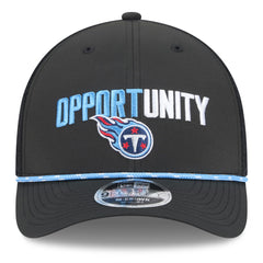 Tennessee Titans New Era 2025 Inspire Change 9FORTY M-Crown Adjustable Hat Black