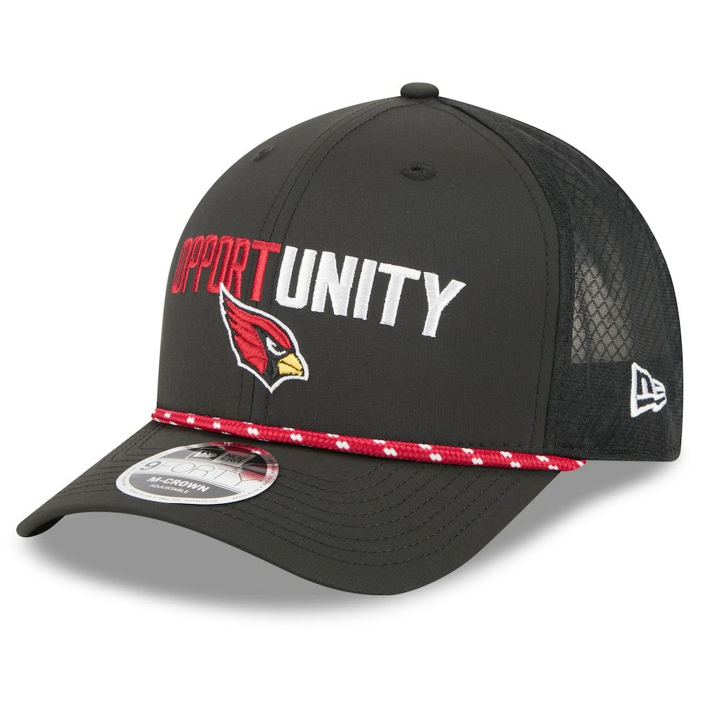 Arizona Cardinals New Era 2025 Inspire Change 9FORTY M-Crown Adjustable Hat Black