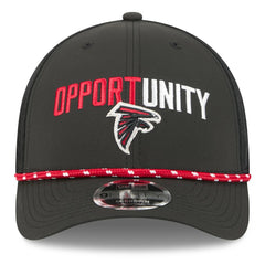 Atlanta Falcons New Era 2025 Inspire Change 9FORTY M-Crown Adjustable Hat Black