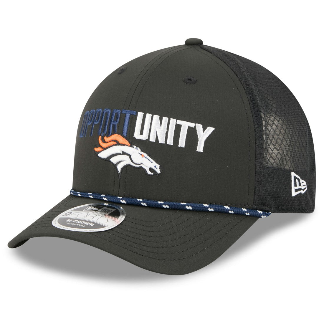 Denver Broncos New Era 2025 Inspire Change 9FORTY M-Crown Adjustable Hat Black