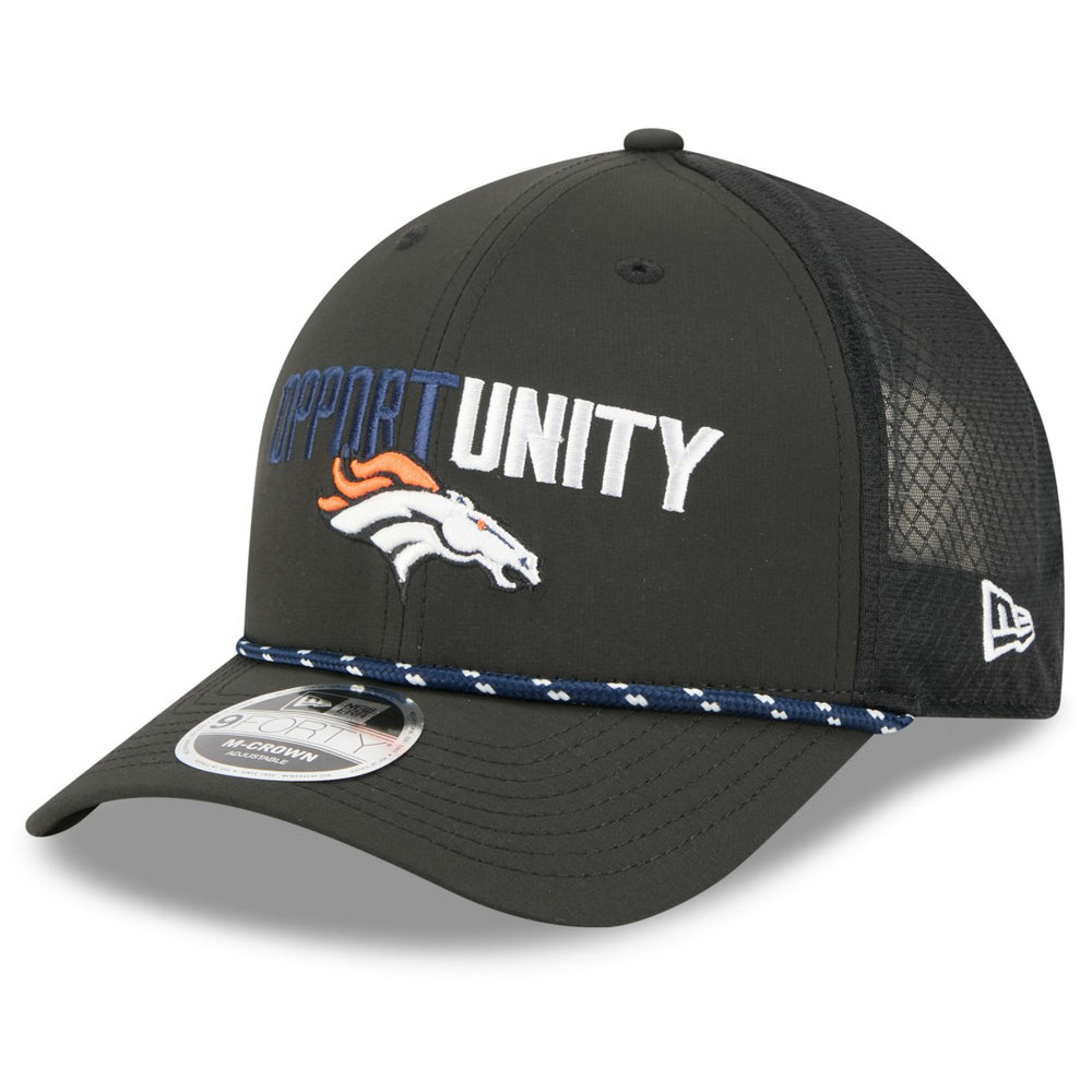 Denver Broncos New Era 2025 Inspire Change 9FORTY M-Crown Adjustable Hat Black