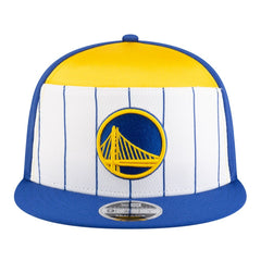 Golden State Warriors Youth 2025 NBA Tip Off Split Panel 9FIFTY Snapback Hat White/Royal