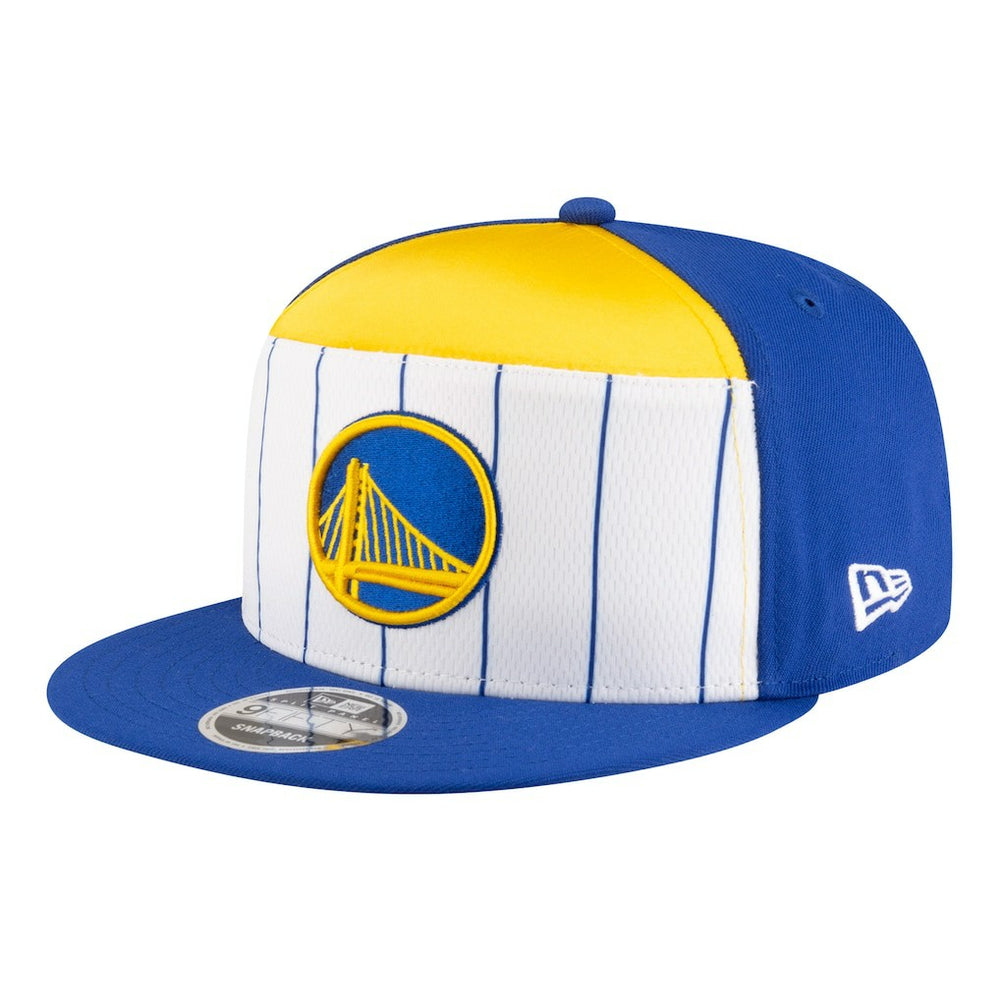 Golden State Warriors Youth 2025 NBA Tip Off Split Panel 9FIFTY Snapback Hat White/Royal