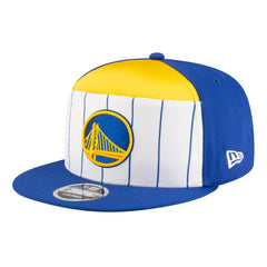 Golden State Warriors Youth 2025 NBA Tip Off Split Panel 9FIFTY Snapback Hat White/Royal