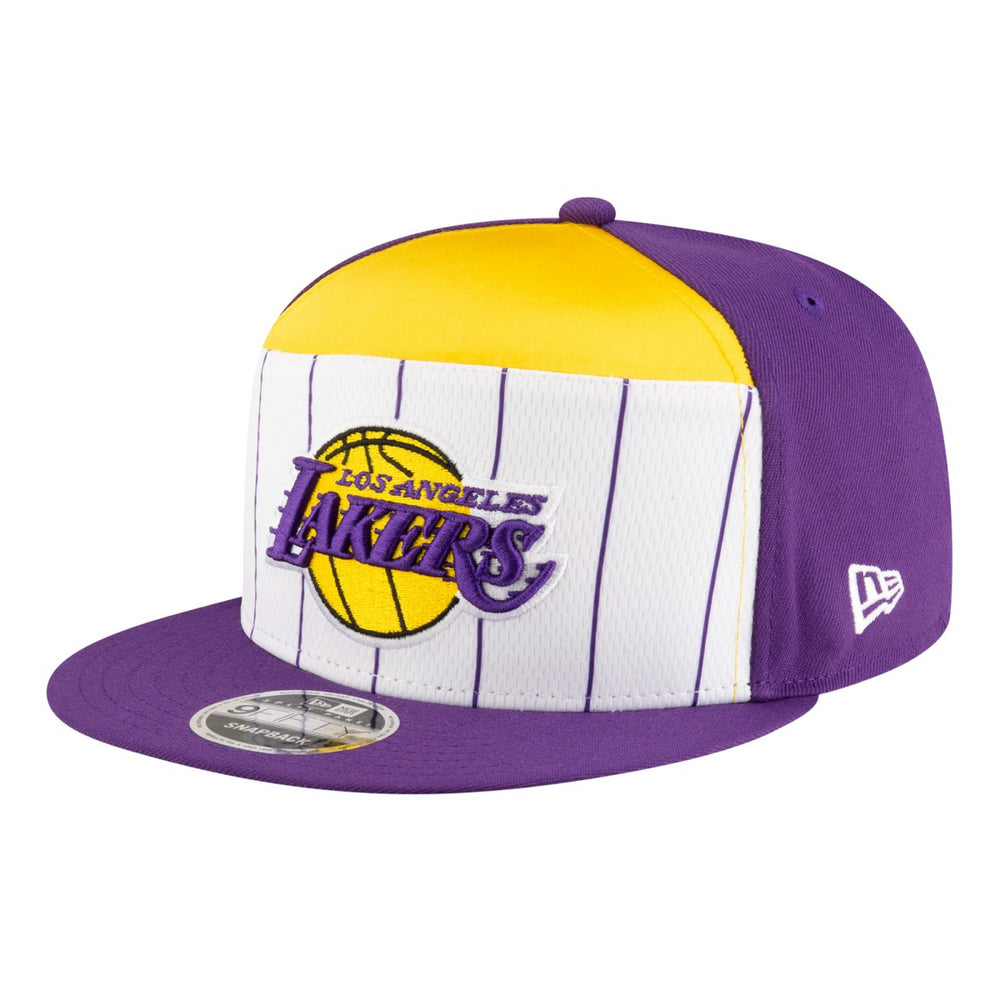 Los Angeles Lakers Youth 2025 NBA Tip Off Split Panel 9FIFTY Snapback Hat White/Purple
