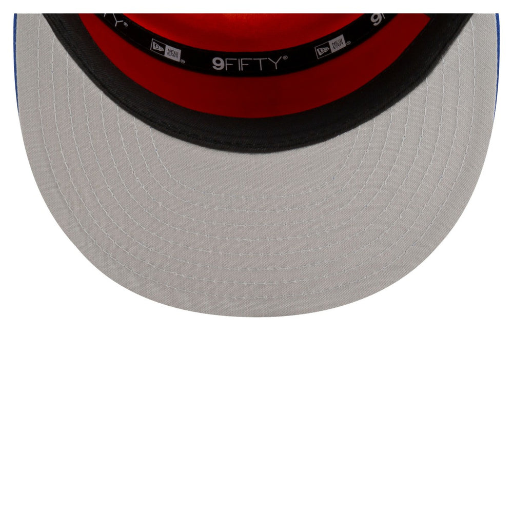 New York Knicks Youth 2025 NBA Tip Off Split Panel 9FIFTY Snapback Hat White/Blue
