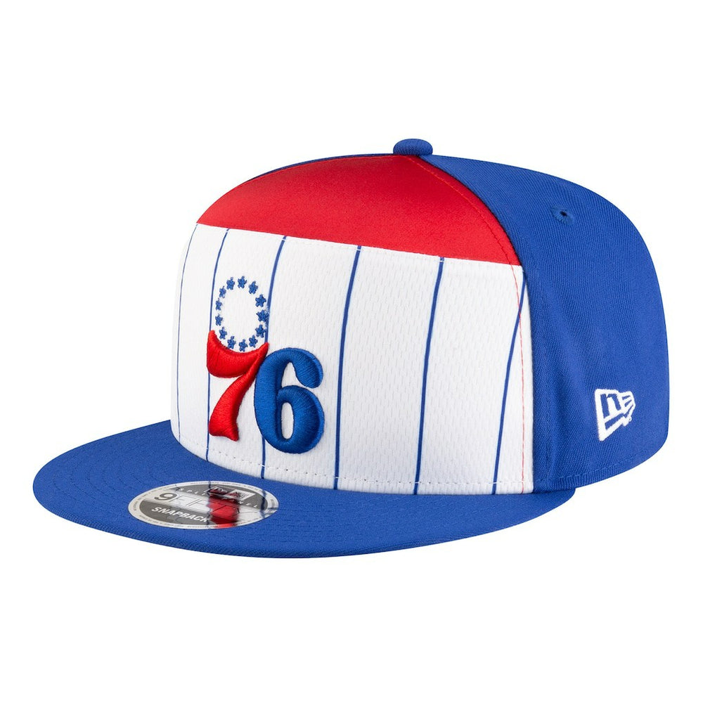 Philadelphia 76ers Youth 2025 NBA Tip Off Split Panel 9FIFTY Snapback Hat White/Blue