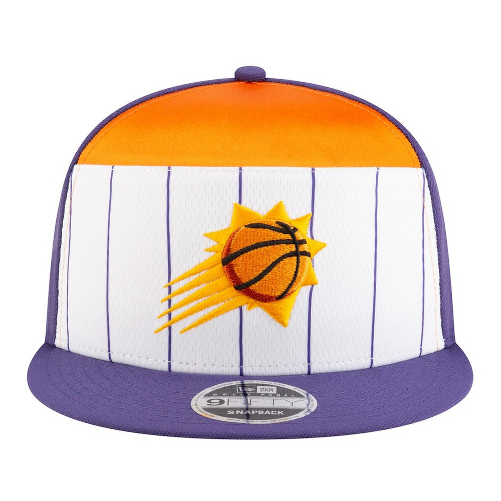 Phoenix Suns Youth 2025 NBA Tip Off Split Panel 9FIFTY Snapback Hat White/Purple