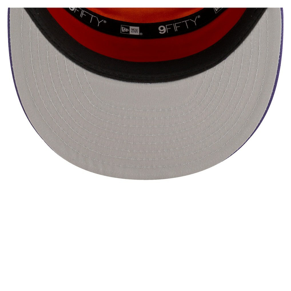 Phoenix Suns Youth 2025 NBA Tip Off Split Panel 9FIFTY Snapback Hat White/Purple