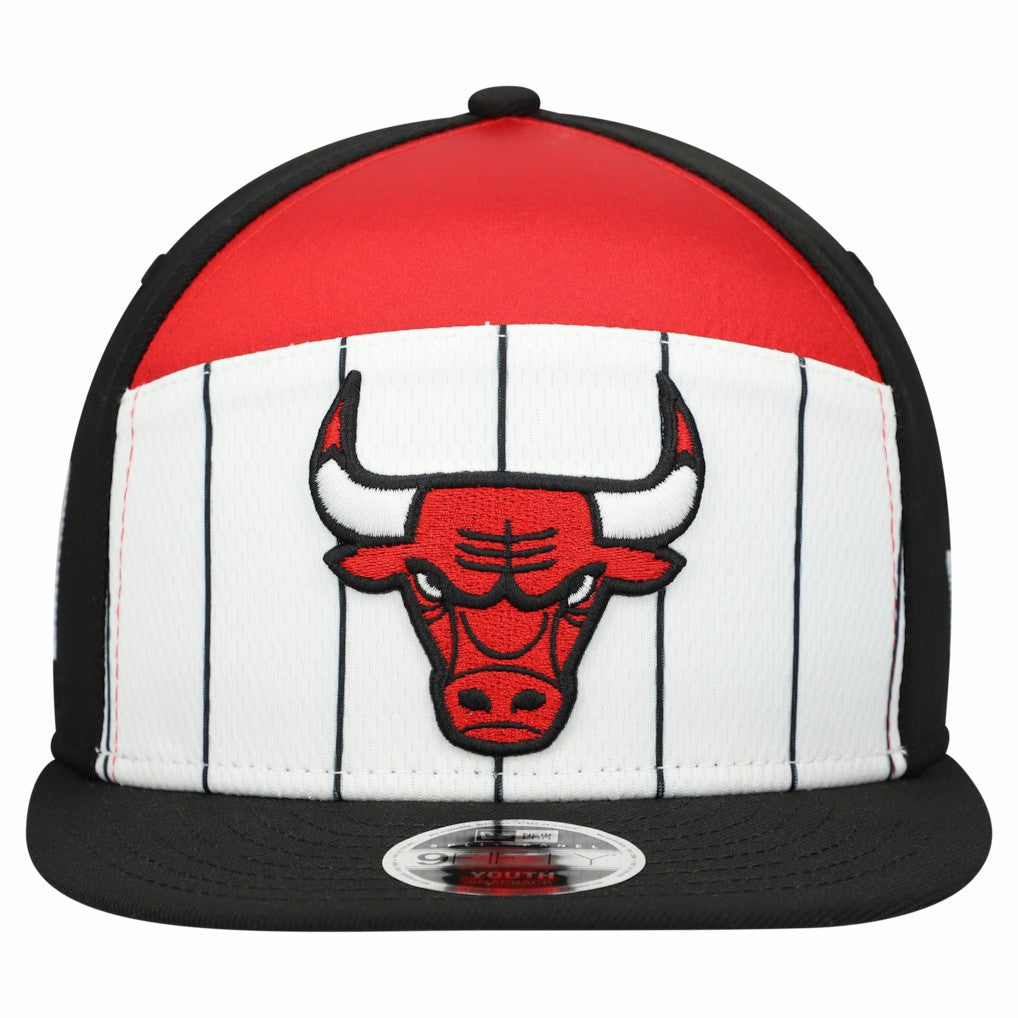 Chicago Bulls Youth 2025 NBA Tip Off Split Panel 9FIFTY Snapback Hat White/Black