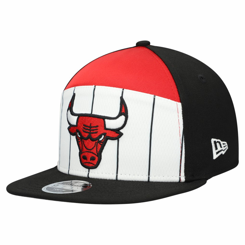 Chicago Bulls Youth 2025 NBA Tip Off Split Panel 9FIFTY Snapback Hat White/Black