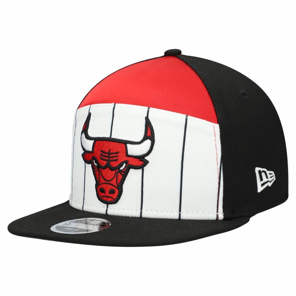 Chicago Bulls Youth 2025 NBA Tip Off Split Panel 9FIFTY Snapback Hat White/Black