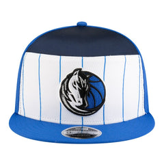 Dallas Mavericks Youth 2025 NBA Tip Off Split Panel 9FIFTY Snapback Hat White/Blue