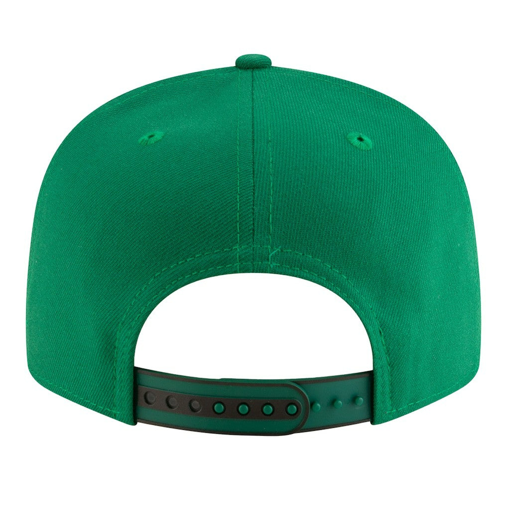 Boston Celtics Youth 2025 NBA Tip Off Split Panel 9FIFTY Snapback Hat White/Kelly Green
