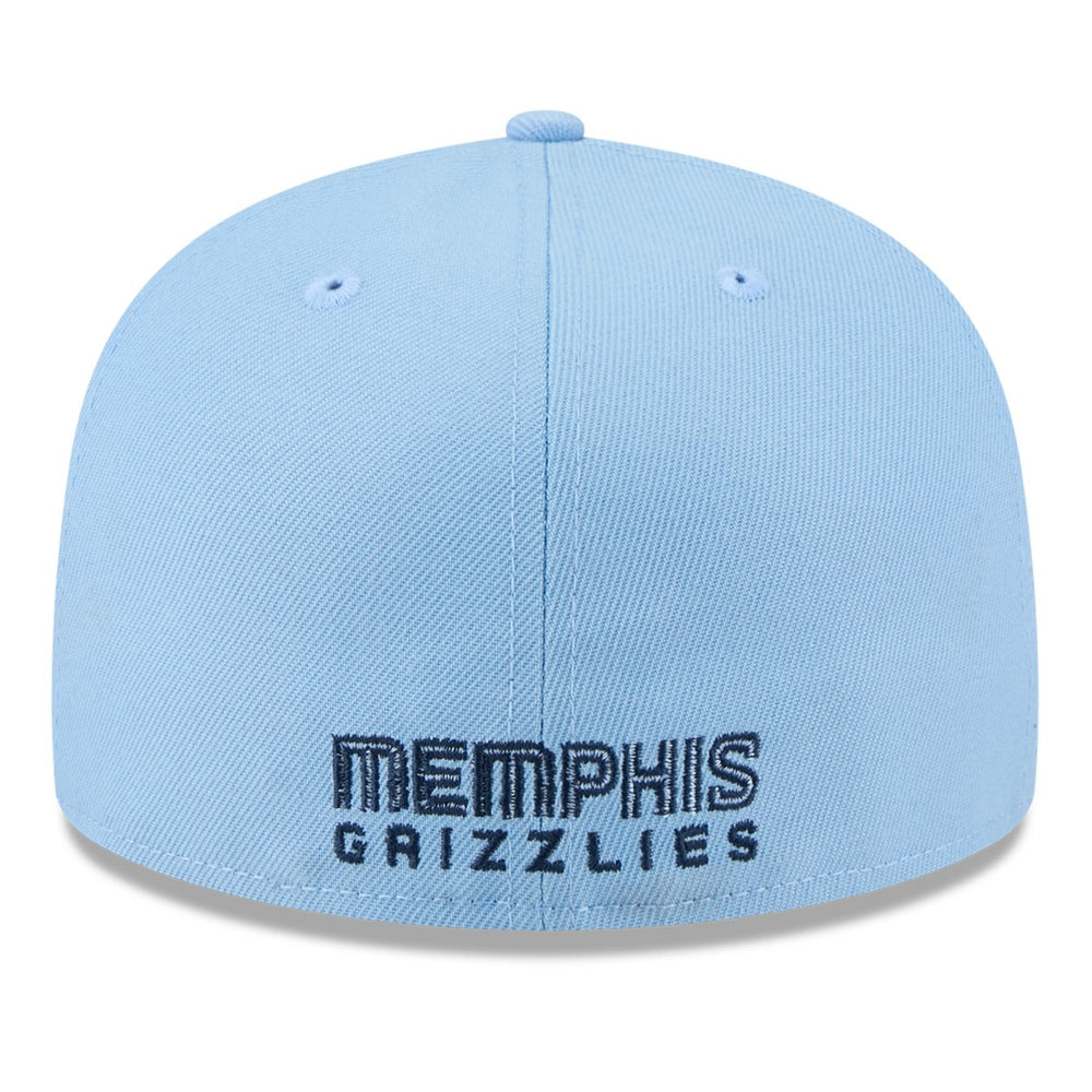 Memphis Grizzlies 2025 NBA Tip Off Split Panel 59FIFTY Fitted Hat White/Light Blue