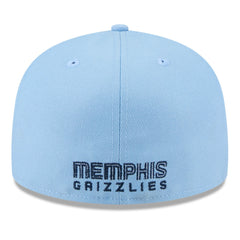 Memphis Grizzlies 2025 NBA Tip Off Split Panel 59FIFTY Fitted Hat White/Light Blue