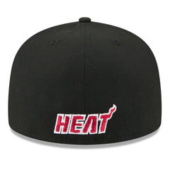 Miami Heat 2025 NBA Tip Off Split Panel 59FIFTY Fitted Hat White/Black