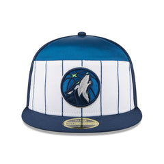 Minnesota Timberwolves 2025 NBA Tip Off Split Panel 59FIFTY Fitted Hat White/Navy