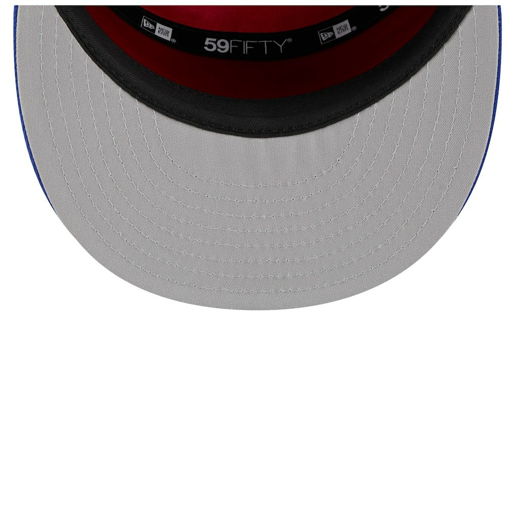 Philadelphia 76ers 2025 NBA Tip Off Split Panel 59FIFTY Fitted Hat White/Royal