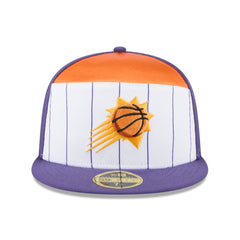 Phoenix Suns 2025 NBA Tip Off Split Panel 59FIFTY Fitted Hat White/Purple