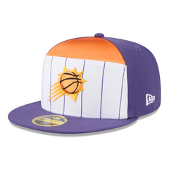 Phoenix Suns 2025 NBA Tip Off Split Panel 59FIFTY Fitted Hat White/Purple