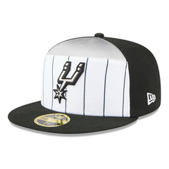 San Antonio Spurs 2025 NBA Tip Off Split Panel 59FIFTY Fitted Hat White/Black