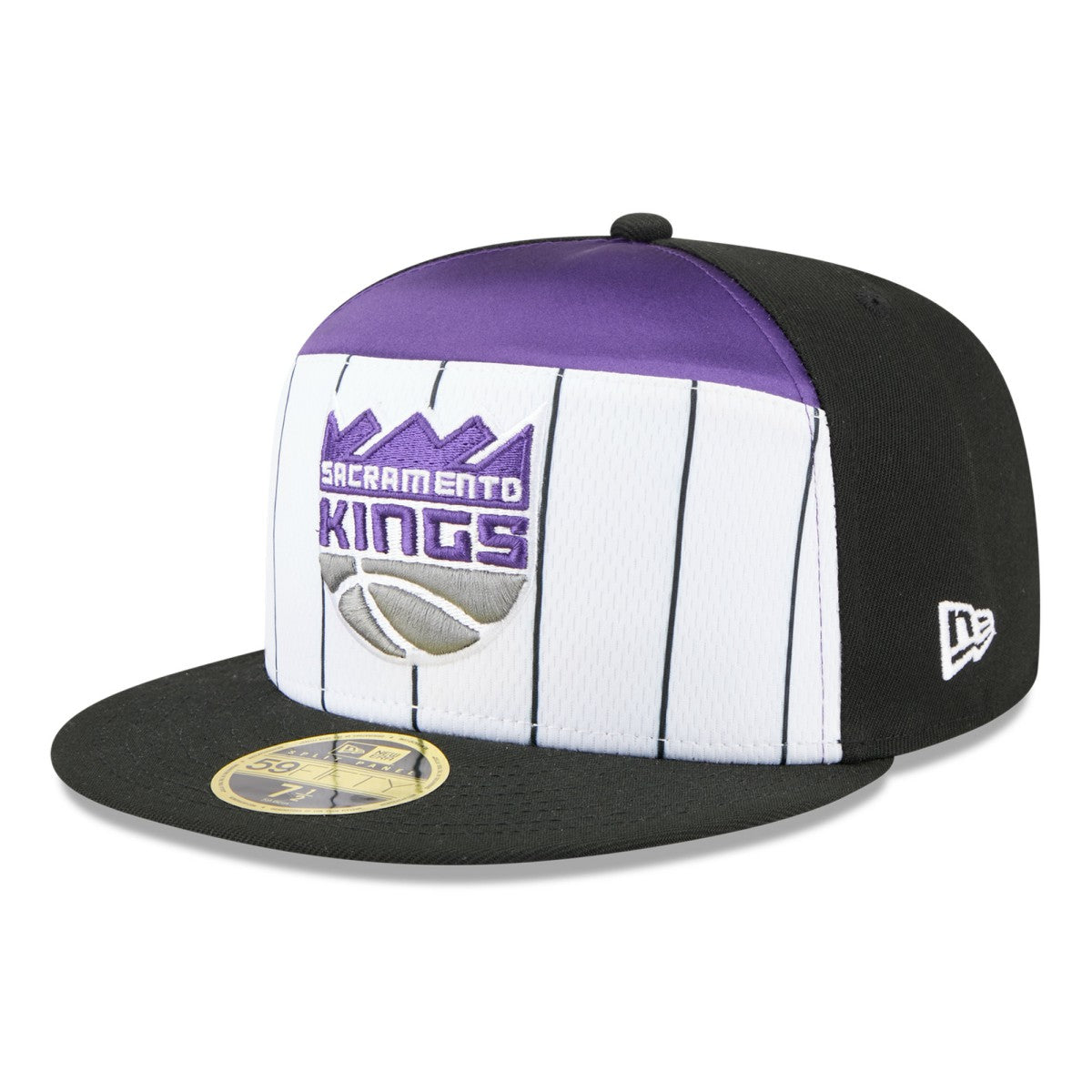 Sacramento Kings 2025 NBA Tip Off Split Panel 59FIFTY Fitted Hat White/Black