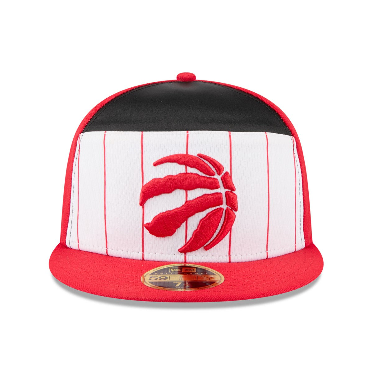 Toronto Raptors 2025 NBA Tip Off Split Panel 59FIFTY Fitted Hat White/Red