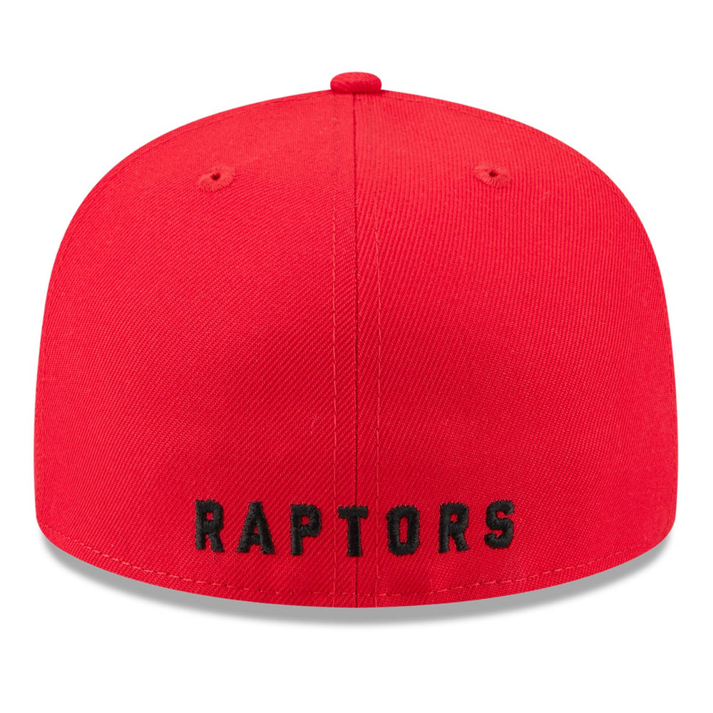 Toronto Raptors 2025 NBA Tip Off Split Panel 59FIFTY Fitted Hat White/Red