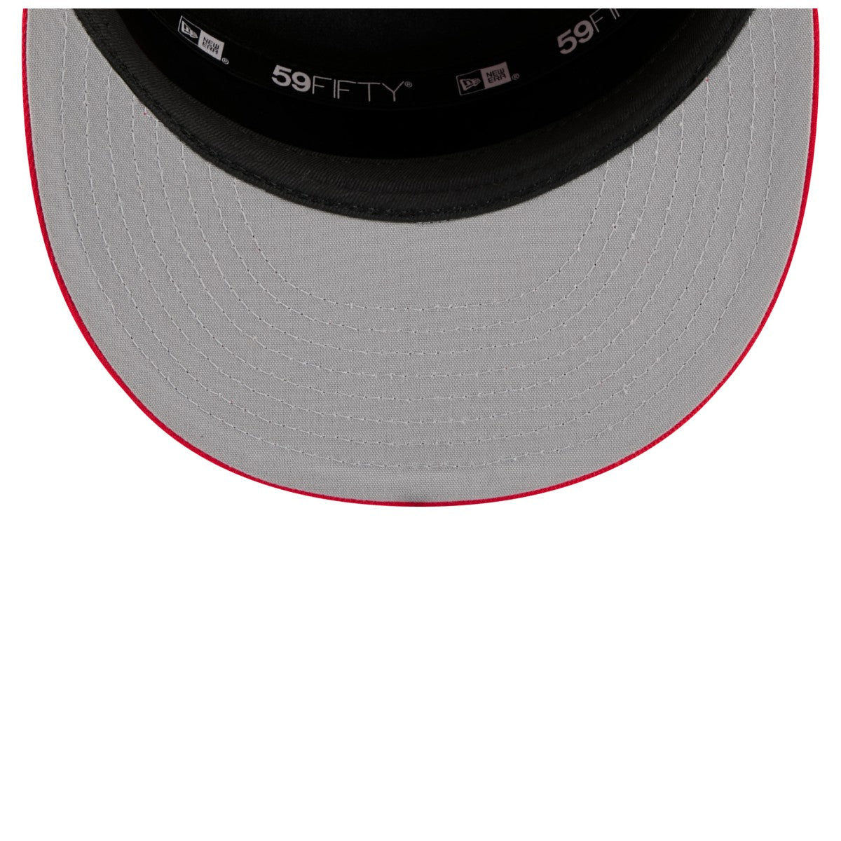 Toronto Raptors 2025 NBA Tip Off Split Panel 59FIFTY Fitted Hat White/Red