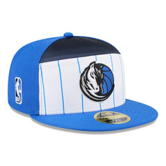 Dallas Mavericks 2025 NBA Tip Off Split Panel 59FIFTY Fitted Hat White/Blue
