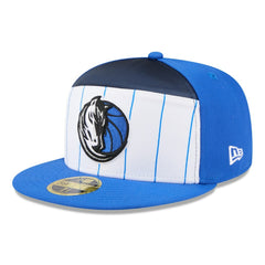 Dallas Mavericks 2025 NBA Tip Off Split Panel 59FIFTY Fitted Hat White/Blue