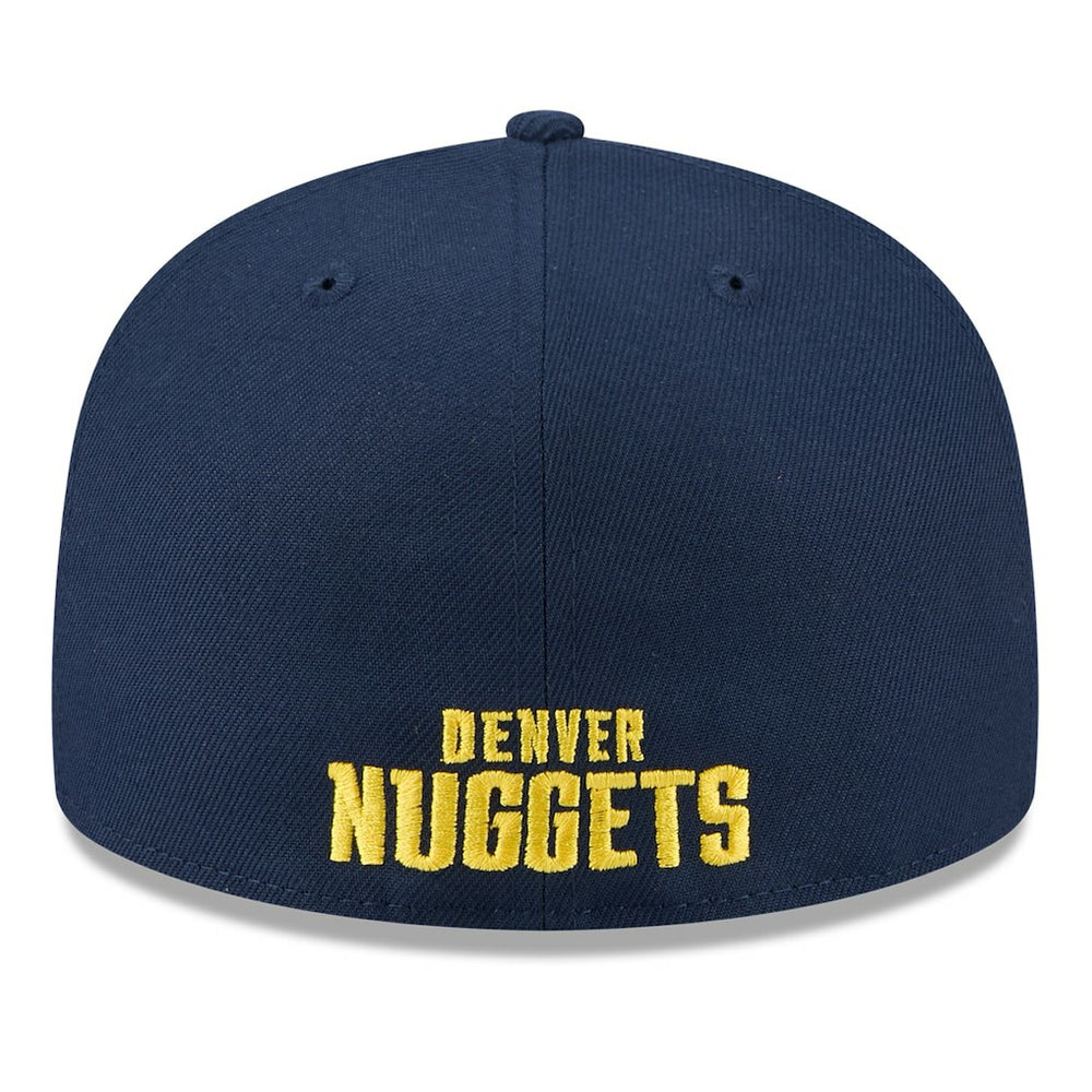Denver Nuggets 2025 NBA Tip Off Split Panel 59FIFTY Fitted Hat White/Navy