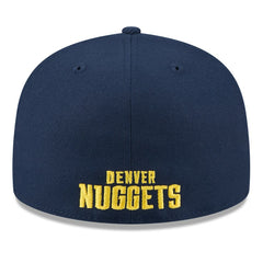Denver Nuggets 2025 NBA Tip Off Split Panel 59FIFTY Fitted Hat White/Navy