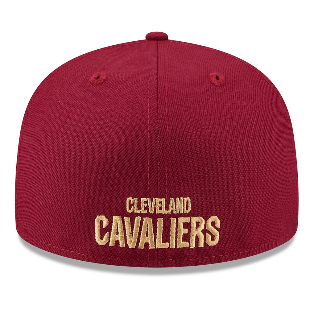 Cleveland Cavaliers 2025 NBA Tip Off Split Panel 59FIFTY Fitted Hat White/Wine