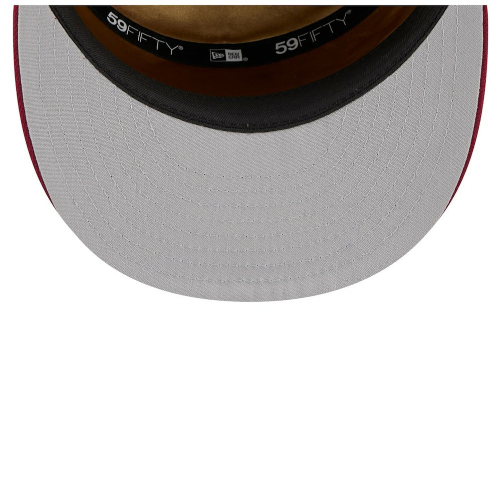 Cleveland Cavaliers 2025 NBA Tip Off Split Panel 59FIFTY Fitted Hat White/Wine