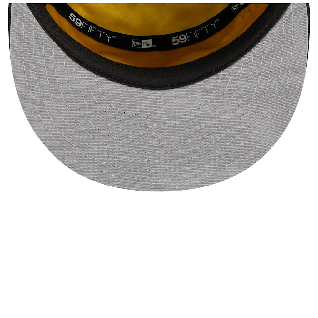Indiana Pacers 2025 NBA Tip Off Split Panel 59FIFTY Fitted Hat White/Navy
