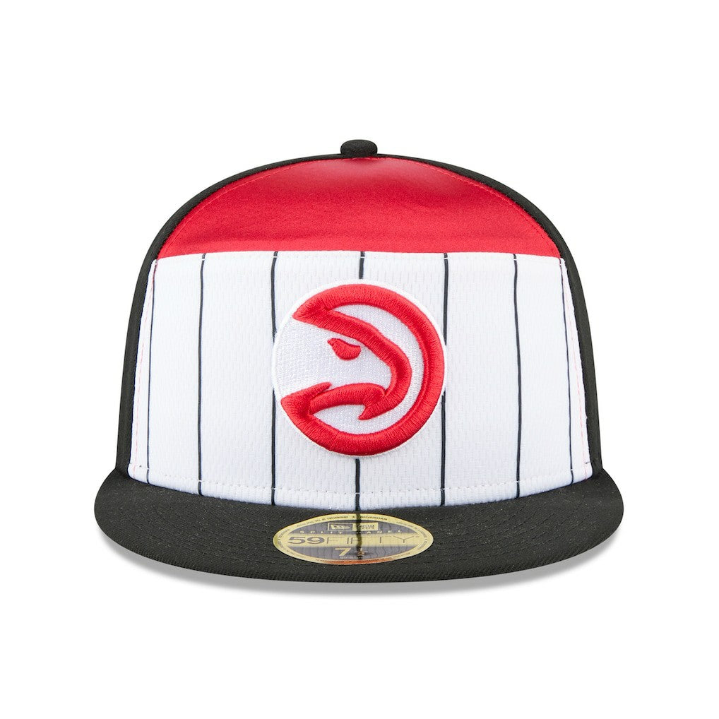 Atlanta Hawks 2025 NBA Tip Off Split Panel 59FIFTY Fitted Hat White/Black