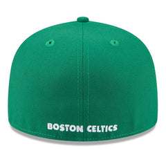 Boston Celtics 2025 NBA Tip Off Split Panel 59FIFTY Fitted Hat White/Kelly Green