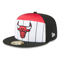 Chicago Bulls 2025 NBA Tip Off Split Panel 59FIFTY Fitted Hat White/Black