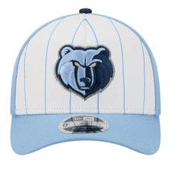 Memphis Grizzlies 2025 NBA Tip Off M-Crown A-Frame 9FORTY Adjustable Hat White/Light Blue