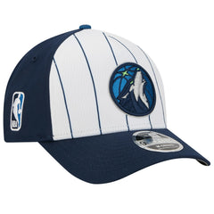 Minnesota Timberwolves 2025 NBA Tip Off M-Crown A-Frame 9FORTY Adjustable Hat White/Navy