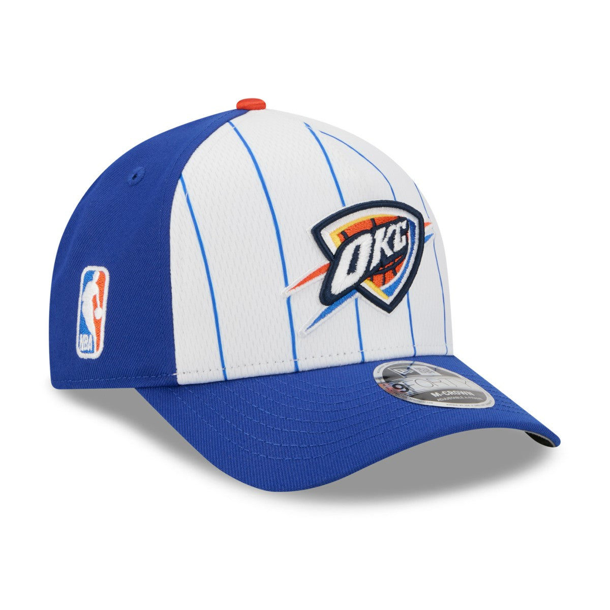 Oklahoma City Thunder 2025 NBA Tip Off M-Crown A-Frame 9FORTY Adjustable Hat White/Blue